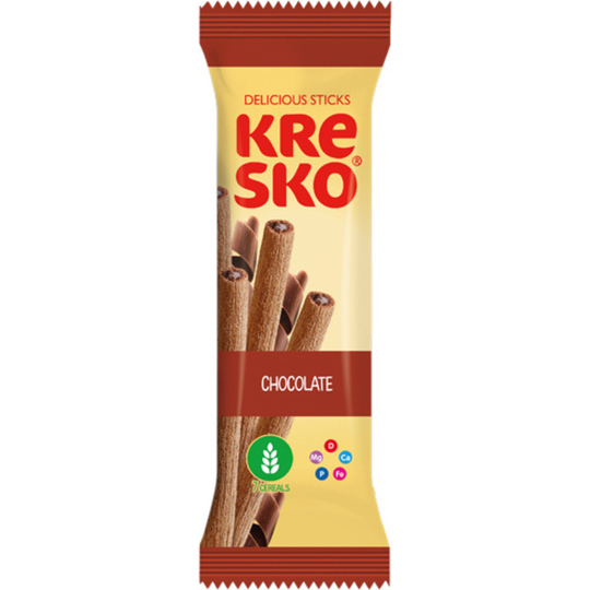 Хрусткі трубочки Kresko шоколадний 40г