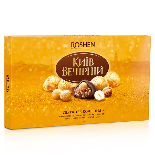Цукерки Київ вечірній Рошен 352г