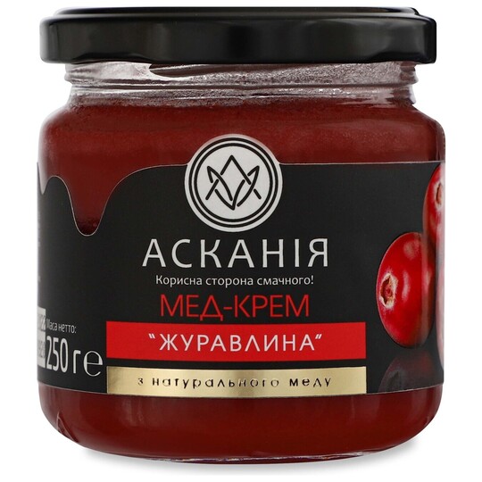 Мед крем журавлина Асканія с/б 250 г