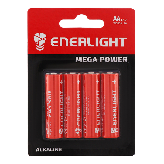 Батарейка ENERLIGHT MEGA POWER AA BLI 4