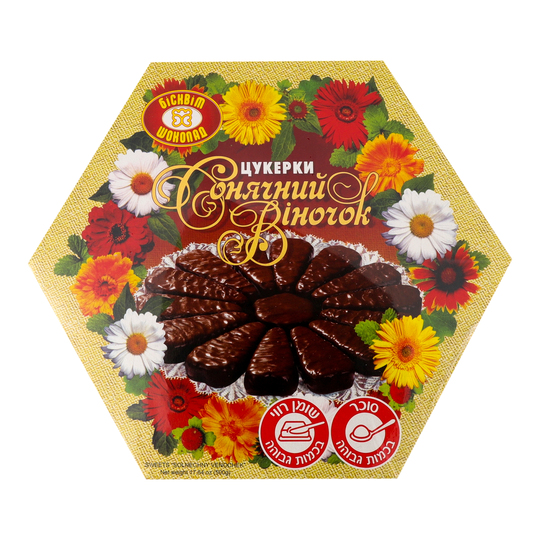 Цукерки Біск.-Шок.Соняч.вінок ХБФ 500г