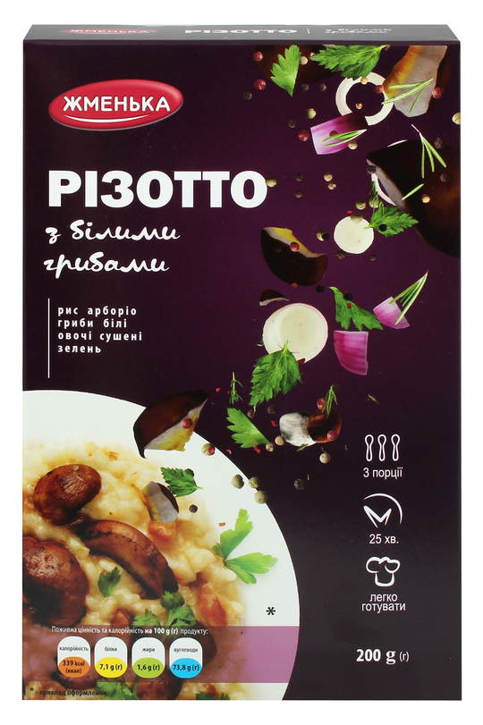 Різотто з біл.гриб. Жменька короб.200г