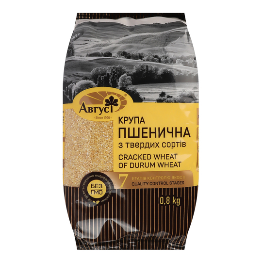 Крупа пшен.із тв.пшен.Август 800г