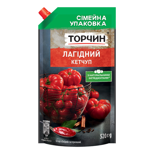Кетчуп лагідний Торчин 520г