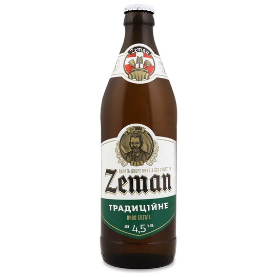 Пиво св.Земан Традиційне 4,5% 0,5л