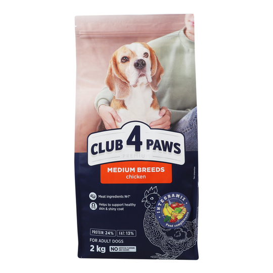 Корм сух.соб,сер.по Club 4Paws Пр.2кг