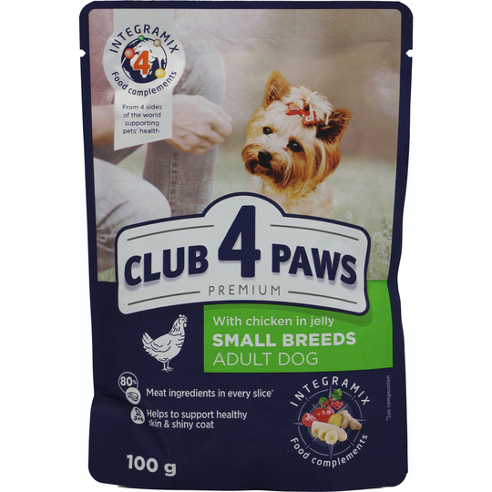 Корм конс.з курк.Club 4Paws Пр.100г