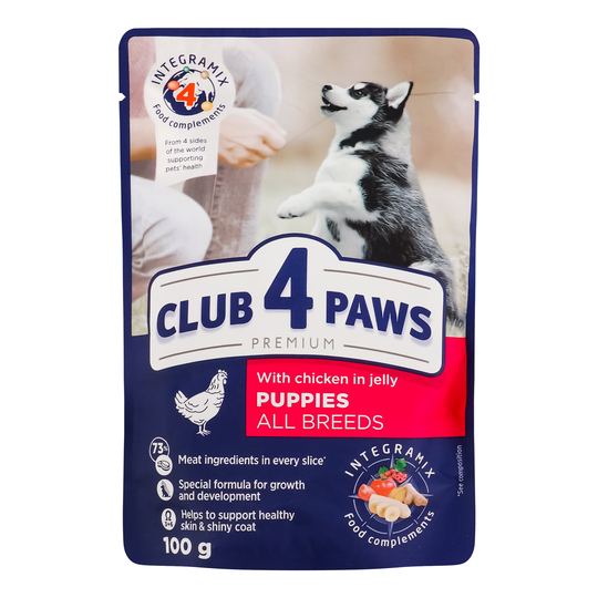 Корм конс.кур.жел Club 4Paws Пр.100г