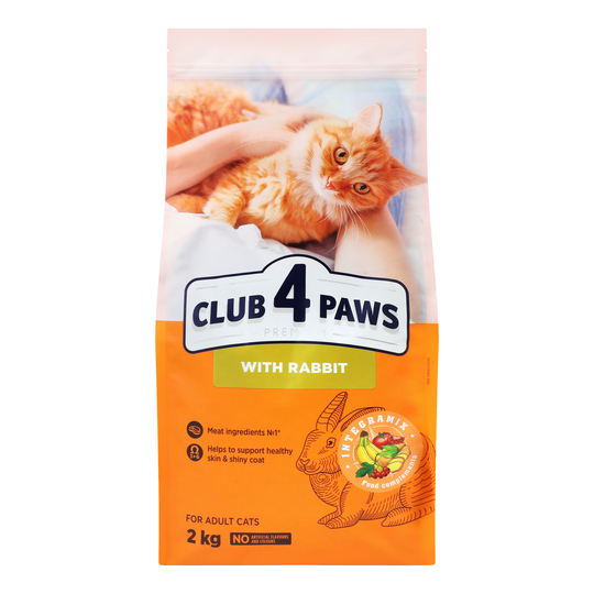 Корм сух.д/кот,крол.Club 4Paws Пр.2кг