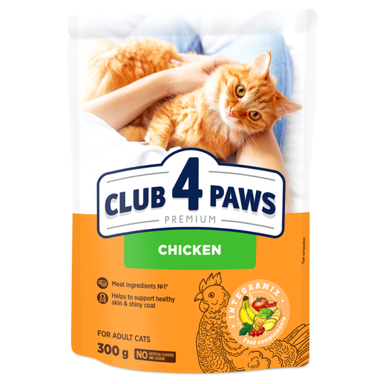 Корм сух.д/кот,курк Club 4Paws Пр.300г