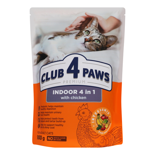 Корм сух.4в1 Club 4Paws Пр.900г.