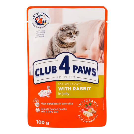 Корм конс.крол.Club 4Paws Пр.100г