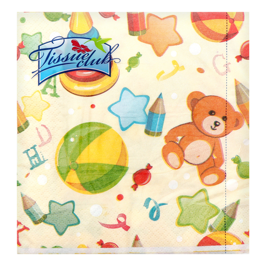 Серветки п.Дит.33*33см.3ш.Tissuecl.20шт
