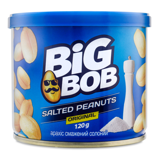 Арахіс у ж/б банка сіль Big Bob 120г