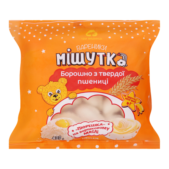 Вареники Мішутка карт Три Ведмеді 400г