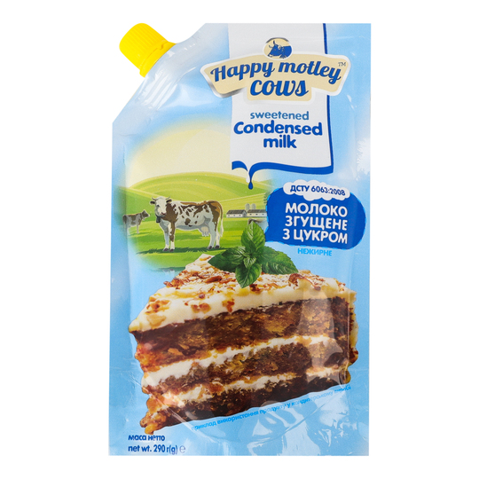 Молоко зг/ц Happy Motley Cows, 290г