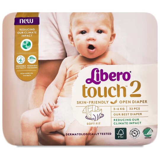 Підгузники Libero Touch 2 32шт