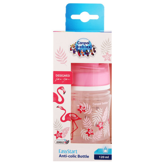 Пляшка з шир.отв 120 мл.корал Canpol