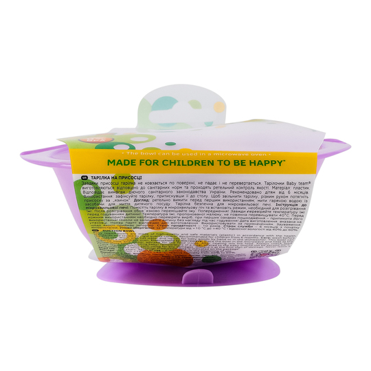 Тарілка на присосці 280мл Baby Team