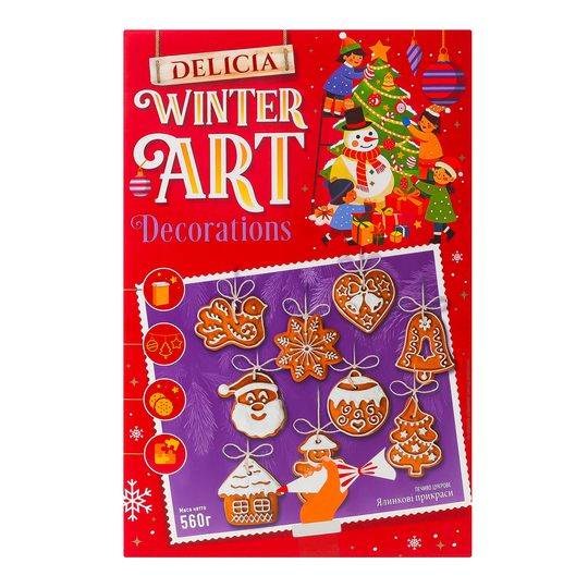 Печиво ялинкові прикраси Delicia 560г