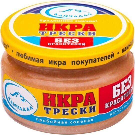 Ікра тріски ТМ 'КАМЧАДАЛ' с/б 180г