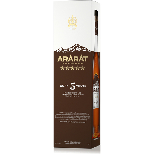 Бренді Ararat 5*40% 0,5л