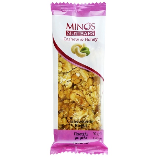 Батончик з кеш’ю та меду Minos 50г
