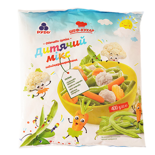 Овочева суміш Дитячий мікс Рудь 400г