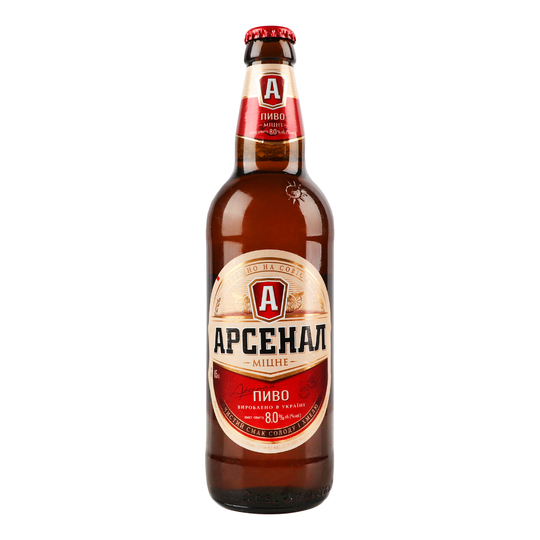 Пиво св.Арсенал Міцне 8% 0,5л с/п