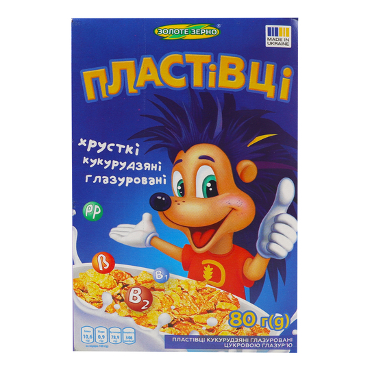 Пластівці кукур.Зол.Зерно глазур.н/у 80г