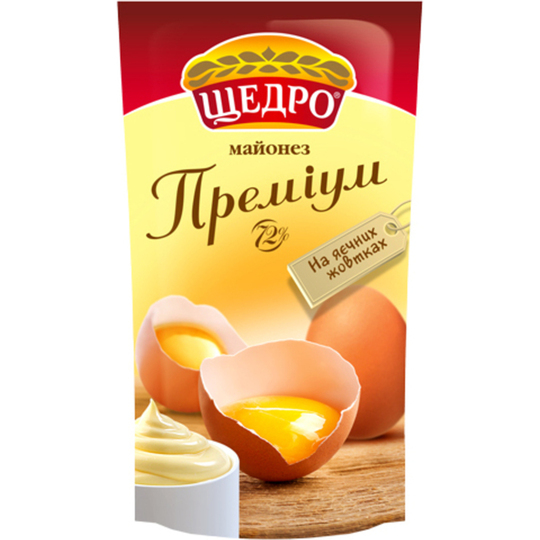 Майонез преміум 72% Щедро 150гр д/п