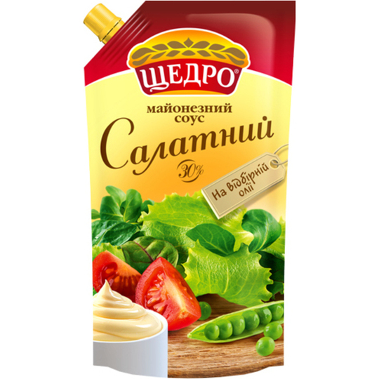 Майон.соус салатний 30% Щедро 550гр д/п