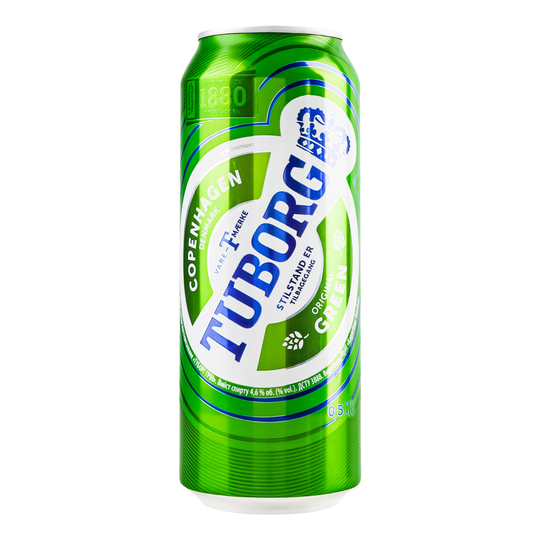 Пиво св.Tuborg Green 4,6% 0,5л з/б
