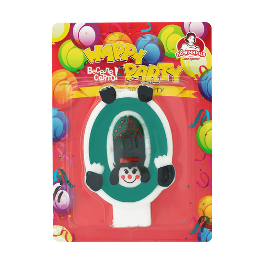 Свічки д/торту Помічниця циф.кл.0, 8см