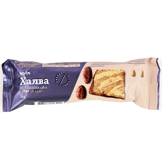 Халва cон.Зебра з какао Novus 70 гр