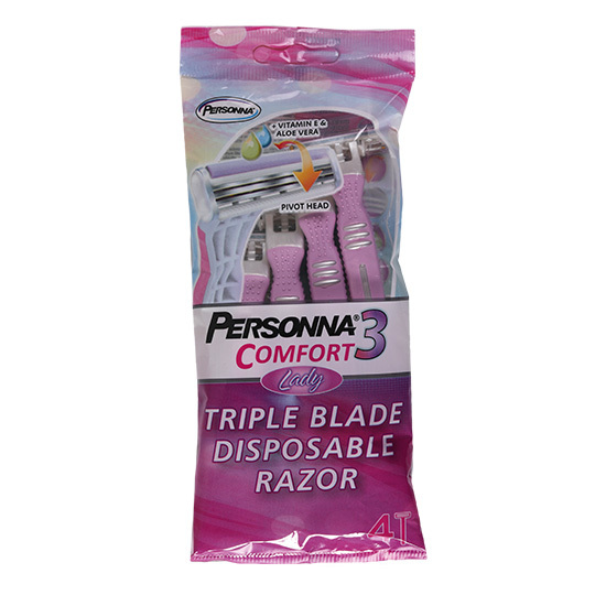 Станки д/гол жін одноразові Personna 4шт