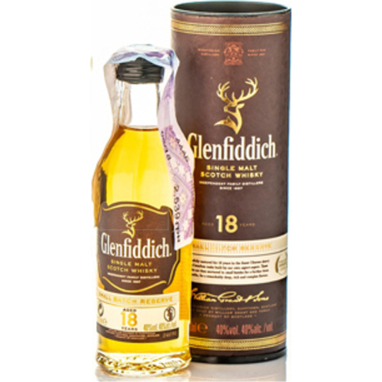 Віскі Glenfiddich 18р.40% 0,05л