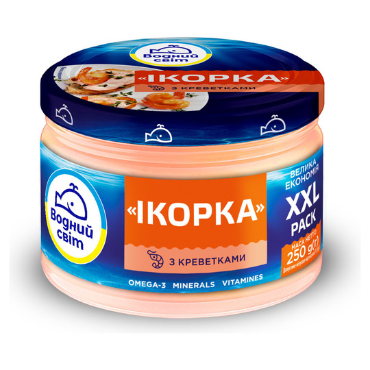 Паста з ікр. риб. кр. Водний світ 250г