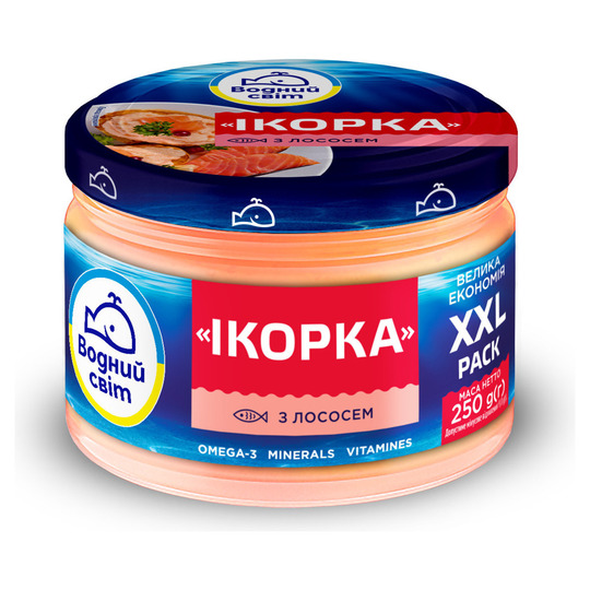 Паста з ікр. риб. лос. Водний світ 250г