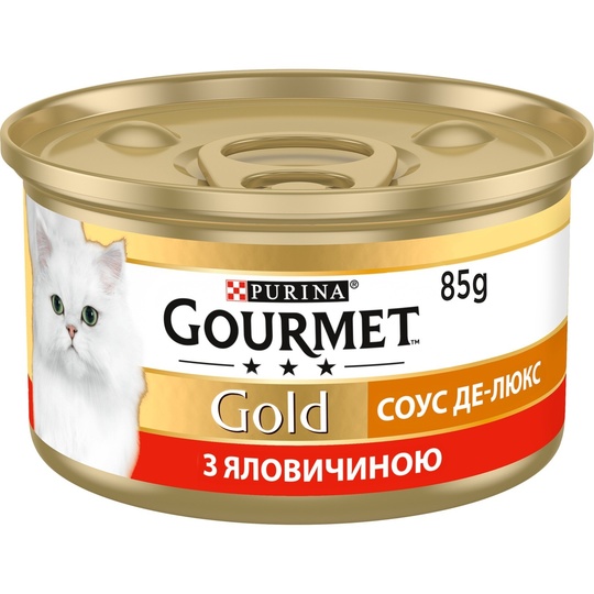 Корм д/кот.з ял.Sau.Del.Гурмеголд 85г