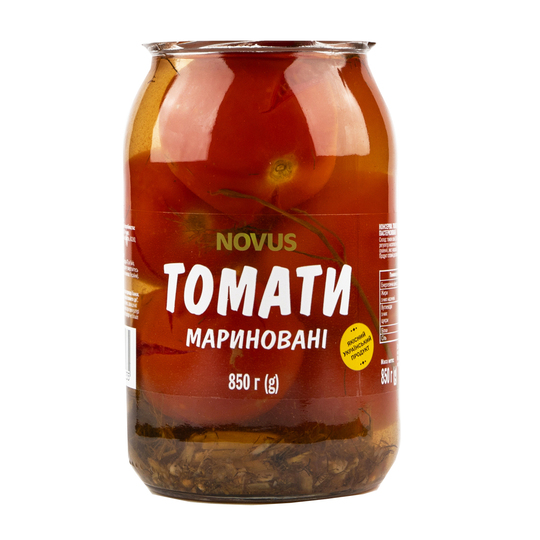 Томати мариновані Novus 850г