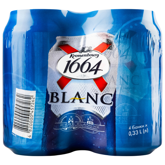 Пиво св.Kronenbourg 4,8% 0,33л з/б*4шт