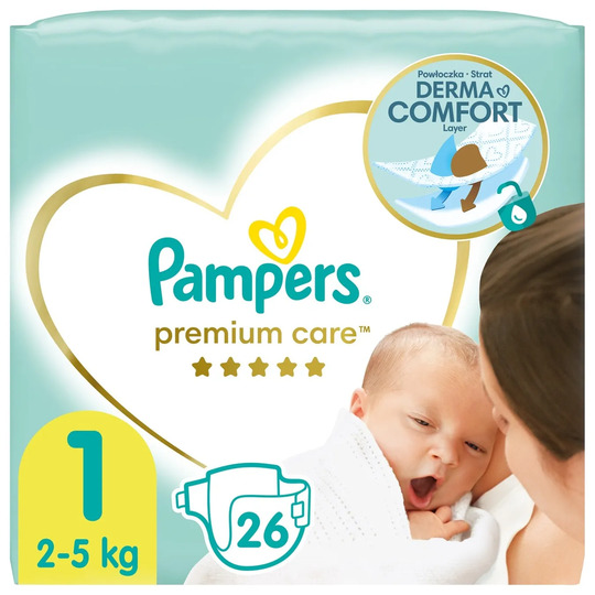 Підгузники дитячі (2-5 кг)26шт Pampers