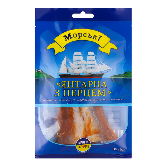 Янтарна з перцем Морские 36г