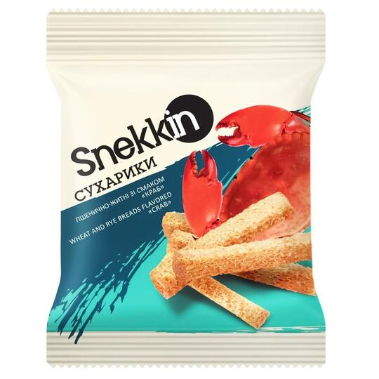 Сухарики пш/житні краб Снеккін 70г