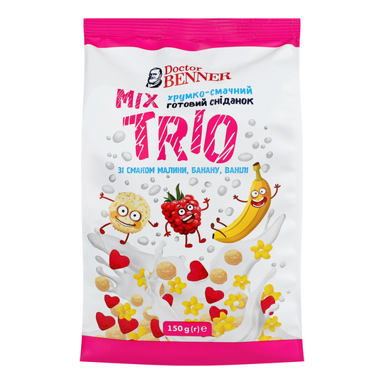 Готові сніданк.тріо мікс Д-р Беннер150г