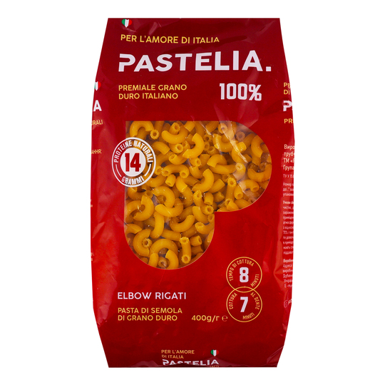 Макарони ріжки Pastelia 400г