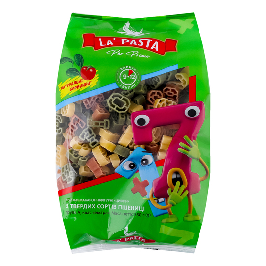 Макаронні вироби цифри LA PASTA 350г