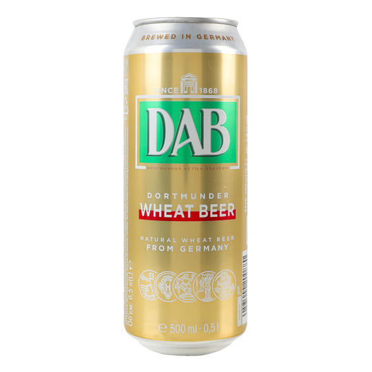 Пиво світле DAB пшеничне 4,8 % 0,5л з/б