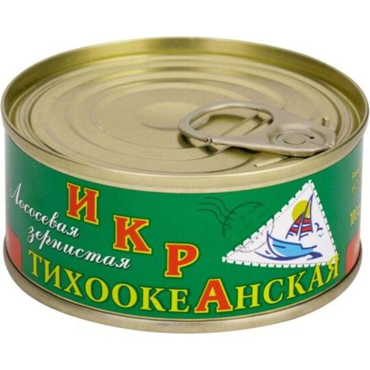 Ікра лососева Тихоокеанська з/б 100г